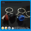 keychain type small motorcycle souvenir keyring custom 3d metal helmet key chain for promotion